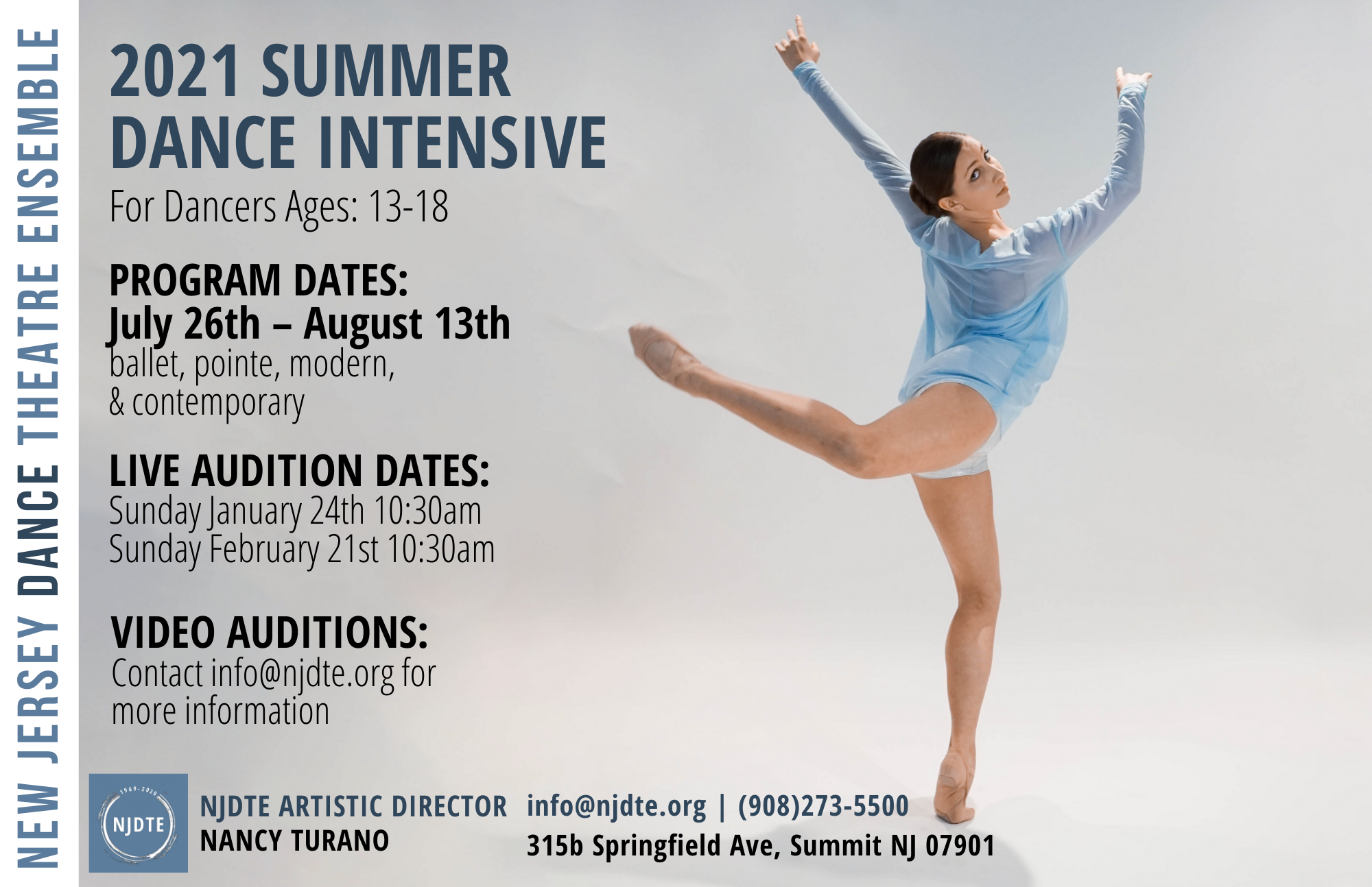 2021 Summer Dance Intensive LIVE* & VIRTUAL New Jersey Dance